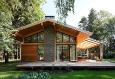 Фото фасада дома в эко-стиле