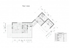 Планировка 1 этажа 2-х этажного дома 539 кв. м в Подмосковье.