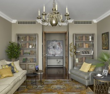 Фото интерьера гостиной квартиры в стиле неоклассика