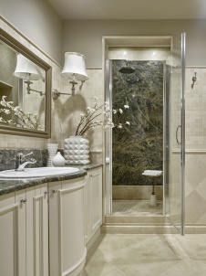 Фото интерьера санузла квартиры в стиле неоклассика