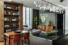 Фото интерьера столовой квартиры в стиле фьюжн