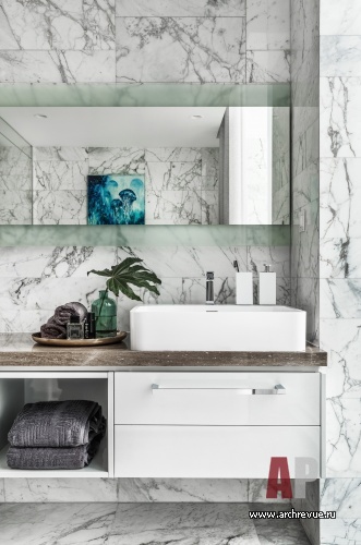 Фото интерьера санузла квартиры в стиле фьюжн