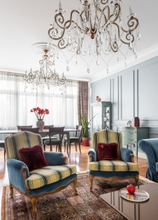 Фото интерьера зоны отдыха квартиры в стиле фьюжн