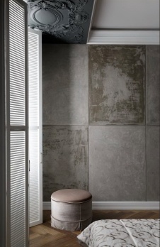 Фото интерьера спальни квартиры в стиле фьюжн