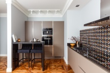 Фото интерьера столовой квартиры в стиле фьюжн