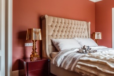 Фото интерьера спальни квартиры в стиле фьюжн