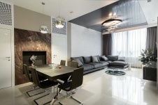 Фото интерьера гостиной квартиры в стиле минимализм