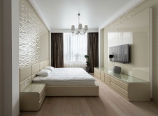 Фото интерьера спальни квартиры в стиле минимализм