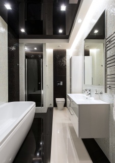 Фото интерьера санузла квартиры в стиле минимализм