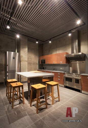 Фото интерьера кухни дома в эко-стиле