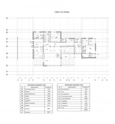 План 2-го этажа 2-х этажного дома с эксплуатируемым цоколем.