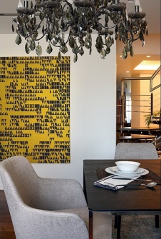 Фото интерьера столовой квартиры в современном стиле