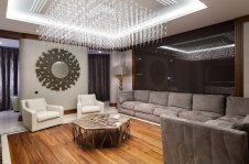 Фото интерьера гостиной квартиры в стиле ар-деко