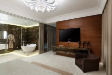 Фото интерьера спальни квартиры в стиле ар-деко 