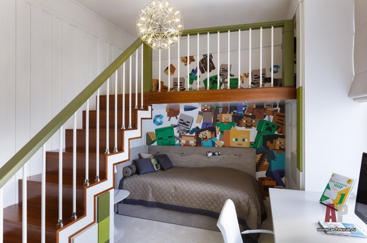 Фото интерьера детской квартиры в стиле ар-деко