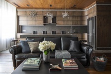 Фото интерьера кухни квартиры в современном стиле