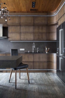 Фото интерьера кухни квартиры в современном стиле