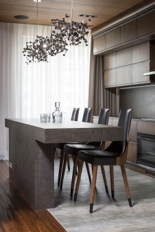 Фото интерьера столовой квартиры в современном стиле