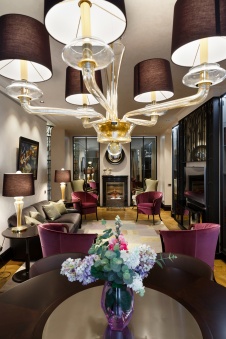 Фото интерьера столовой квартиры в стиле ар-деко