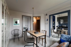 Фото интерьера гостиной квартиры в стиле фьюжн