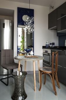 Фото интерьера кухни квартиры в стиле фьюжн