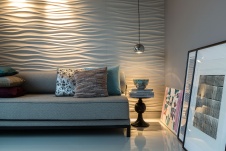 Фото интерьера спальни квартиры в стиле фьюжн