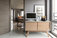 Фото интерьера спальни квартиры в стиле фьюжн