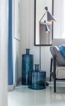 Фото интерьера спальни квартиры в стиле фьюжн