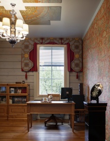 Фото интерьера кабинета дома в стиле кантри