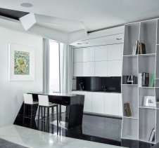 Фото интерьера кухни квартиры в стиле минимализм