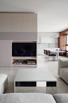 Фото интерьера гостиной квартиры в стиле минимализм