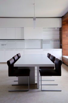 Фото интерьера столовой квартиры в стиле минимализм