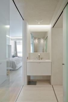 Фото интерьера санузла квартиры в стиле минимализм