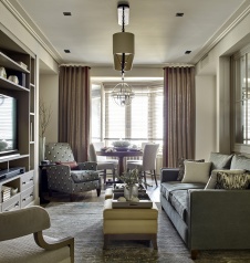 Фото интерьера гостиной в стиле неоклассика