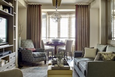 Фото интерьера гостиной в стиле неоклассика