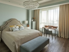 Фото интерьера спальни квартиры в американском стиле