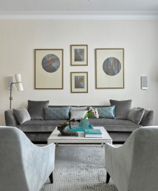 Фото интерьера зоны отдыха квартиры в стиле ар-деко