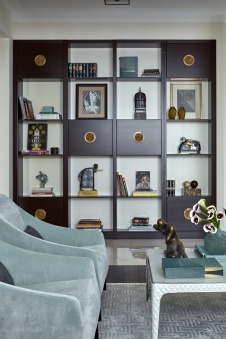 Фото интерьера гостиной квартиры в стиле ар-деко