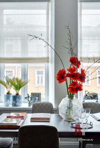 Фото интерьера столовой квартиры в стиле ар-деко