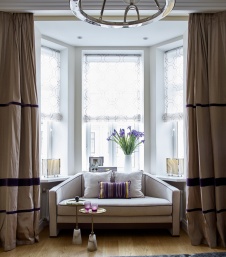 Фото интерьера зоны отдыха квартиры в стиле ар-деко