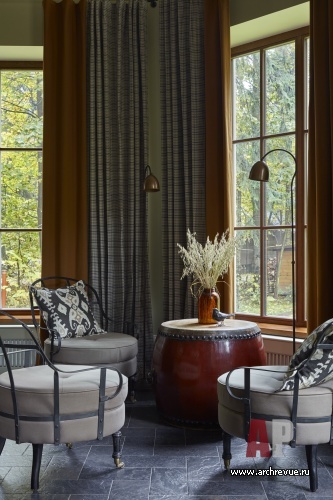 Фото интерьера зоны отдыха дома в стиле фьюжн