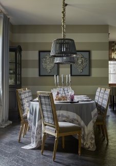 Фото интерьера столовой дома в стиле фьюжн