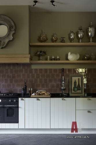 Фото интерьера кухни дома в стиле фьюжн