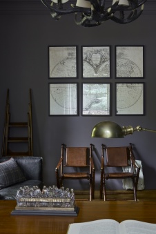 Фото интерьера кабинета дома в стиле фьюжн