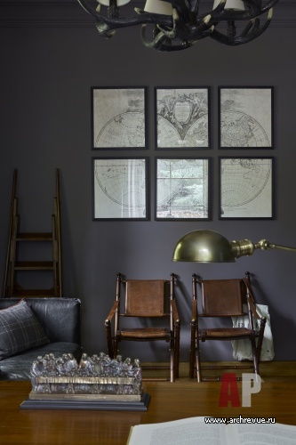 Фото интерьера кабинета дома в стиле фьюжн