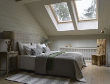 Фото интерьера спальни дома в стиле фьюжн