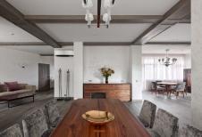 Фото интерьера столовой дома в современном стиле