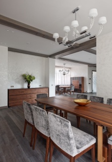 Фото интерьера столовой дома в современном стиле