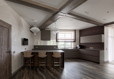 Фото интерьера кухни дома в современном стиле