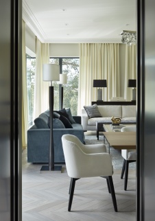 Фото интерьера гостиной в американском стиле